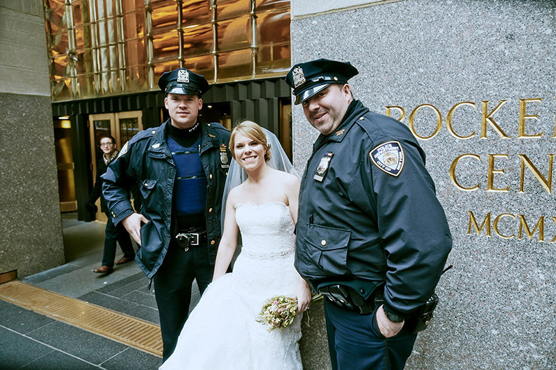 nyc police and bride shot