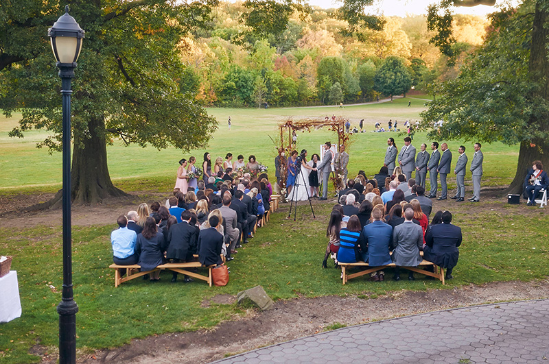 Prospect park wedding ceremony