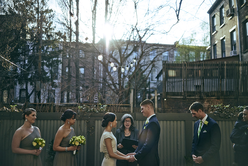 outside wedding ceremony