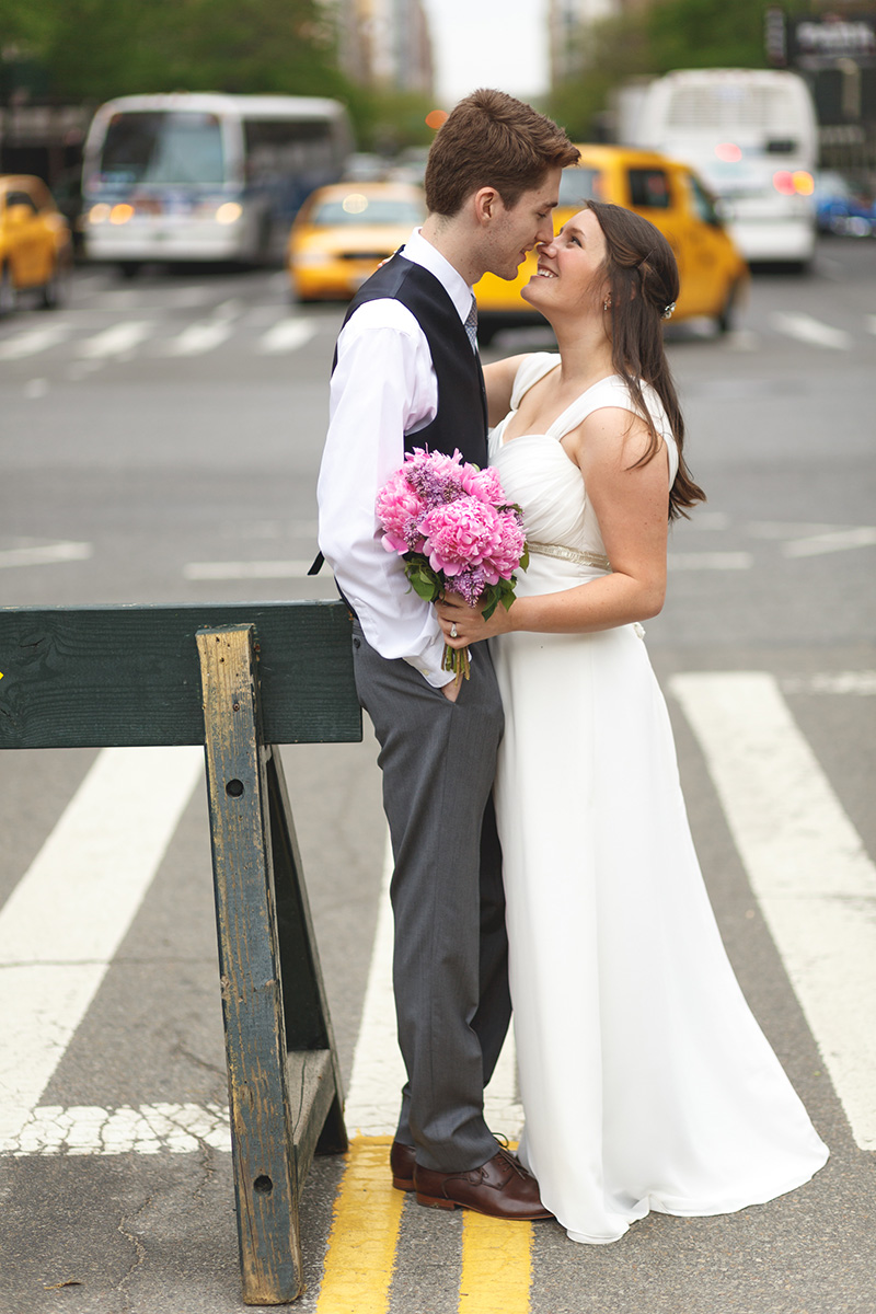 NYC street wedding photos