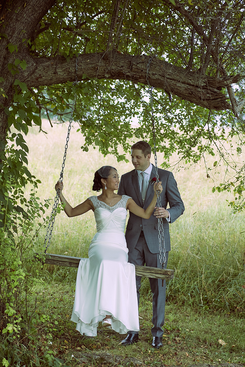 swing wedding picture