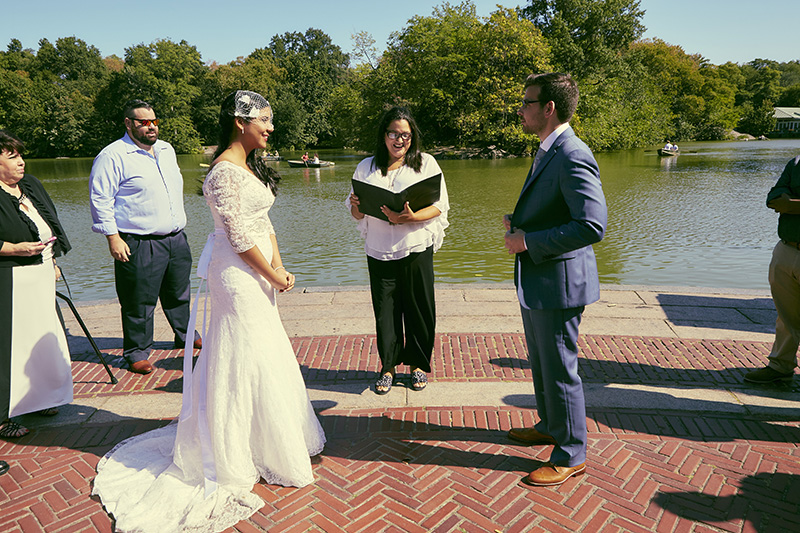 central park wedding ceremony