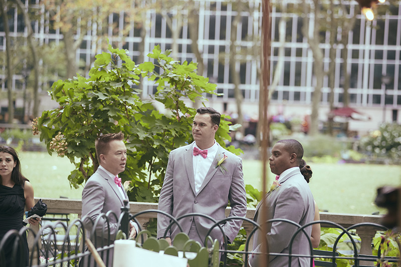 groomsmen chatting