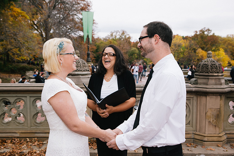 central park elopement ceremony