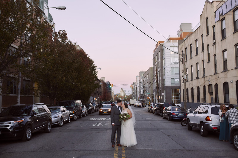 wedding portrait on the street