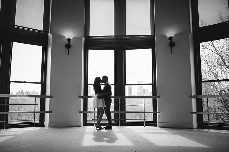 black and white engagement