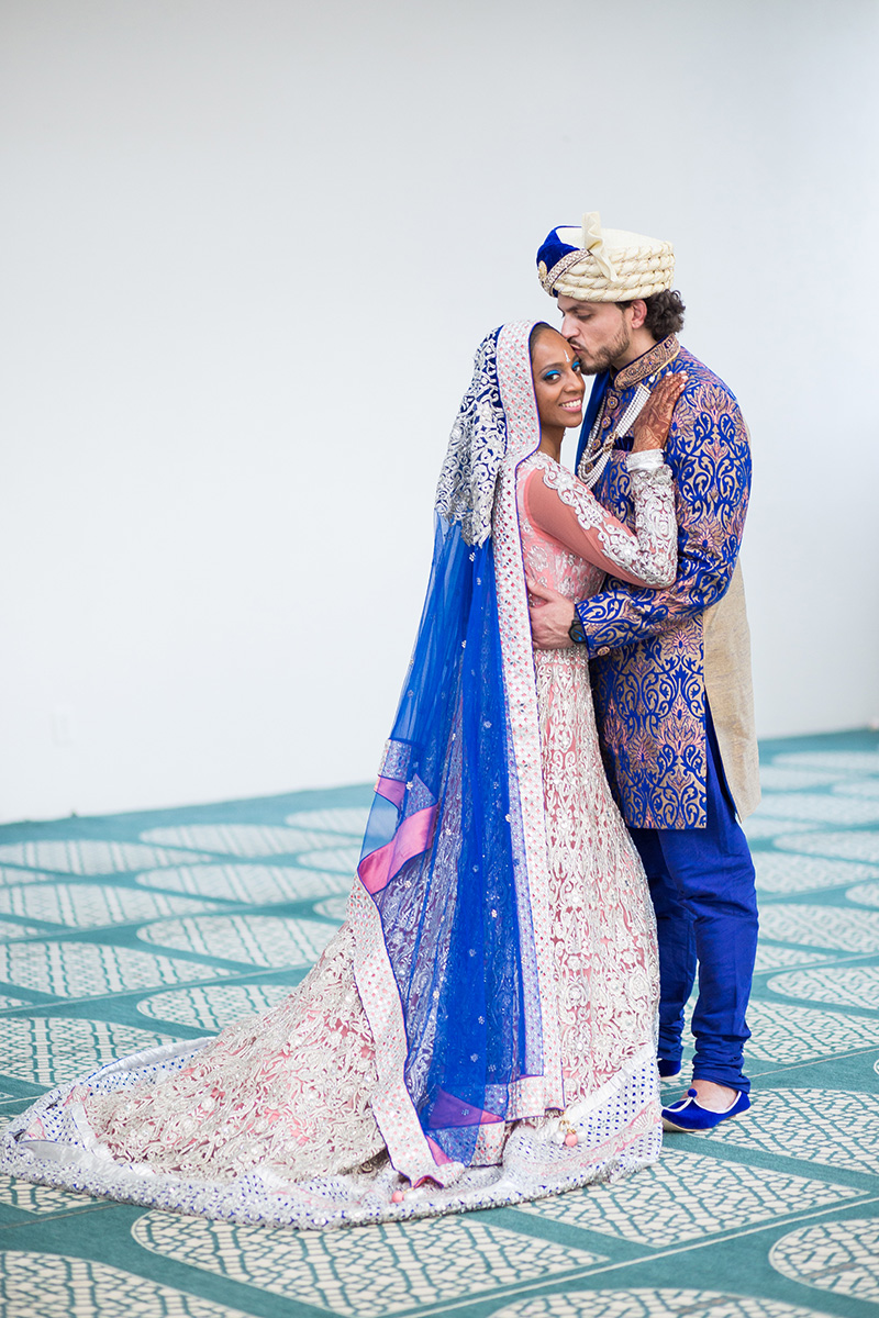 muslim wedding couple