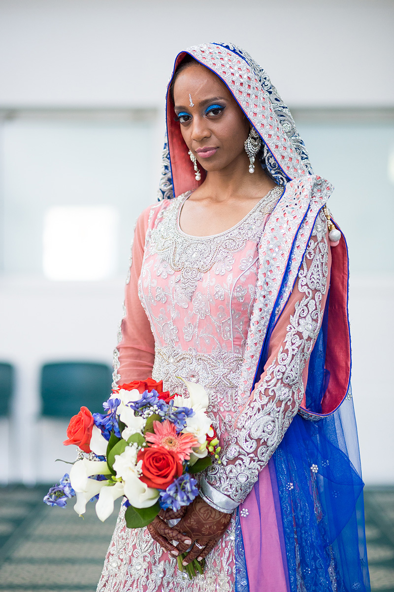 bride in wedding abayas