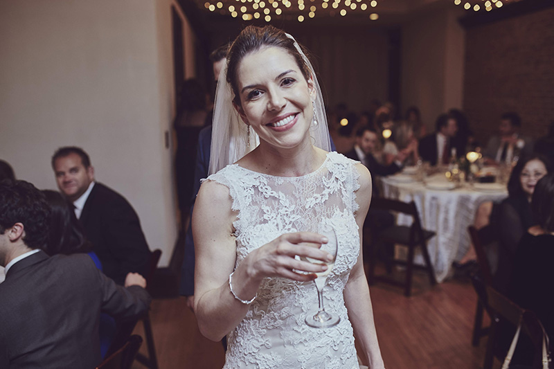 bride smiling 