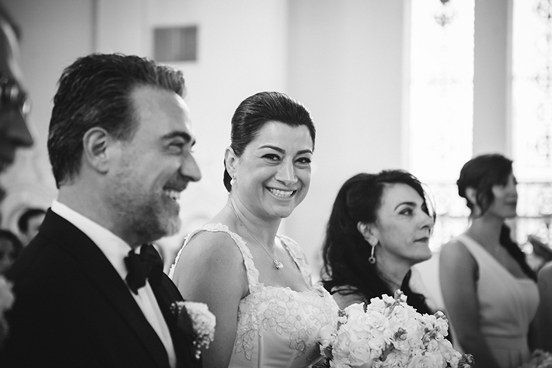 bride smiling