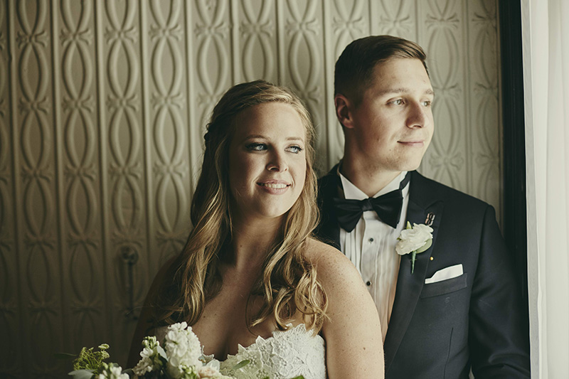 bride and groom portrait