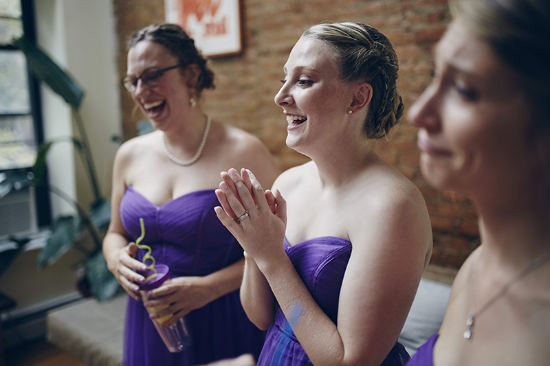 bridesmaids' reaction