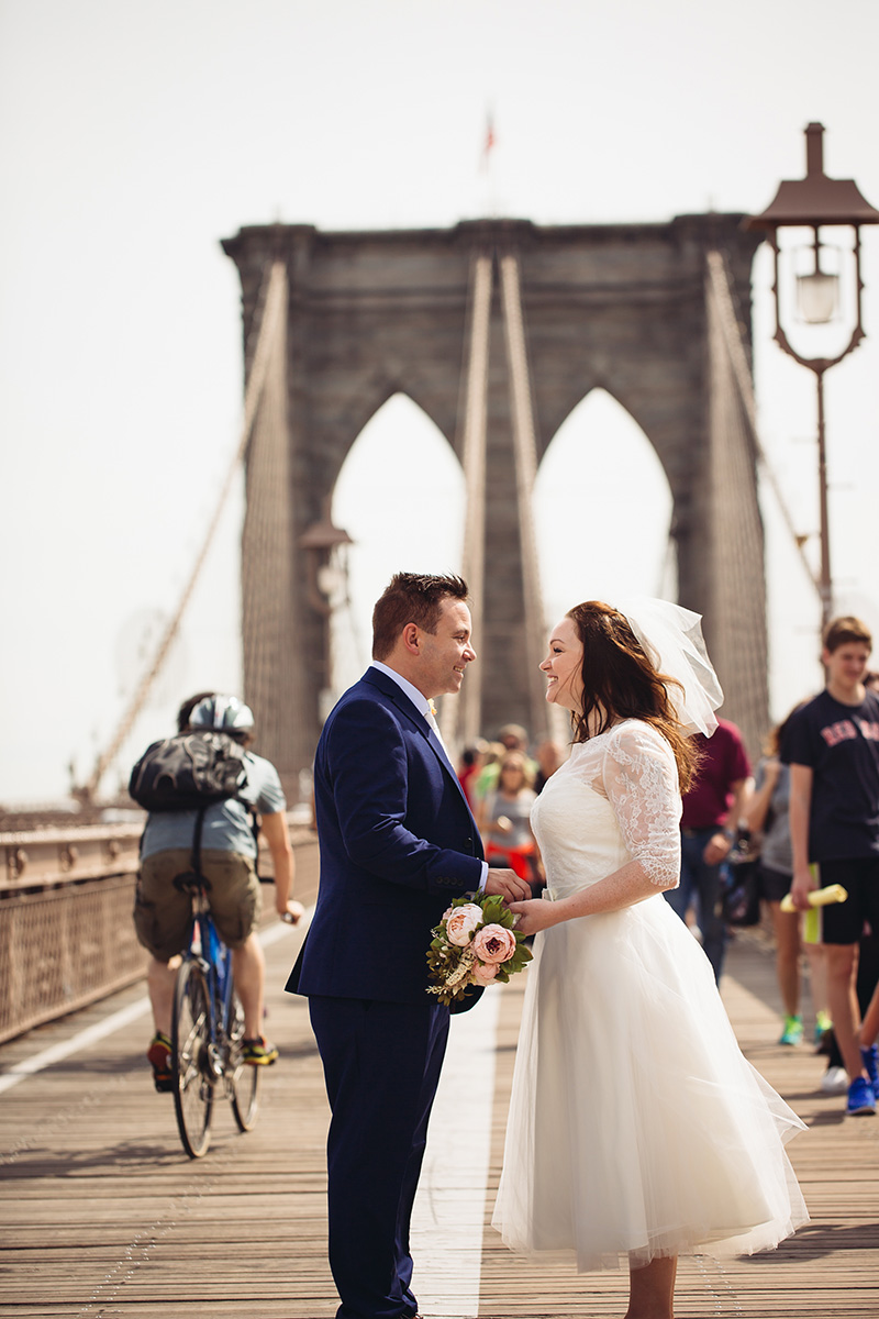 brooklyn bridge wedding photos
