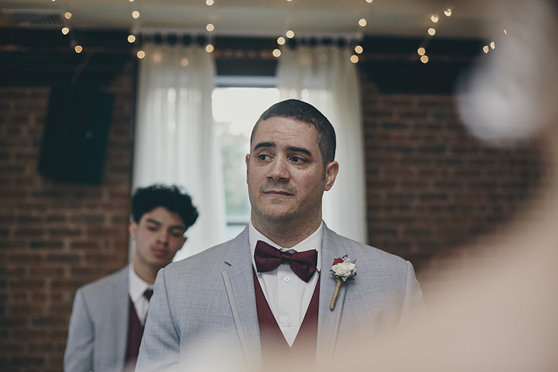 groom at the wedding ceremony