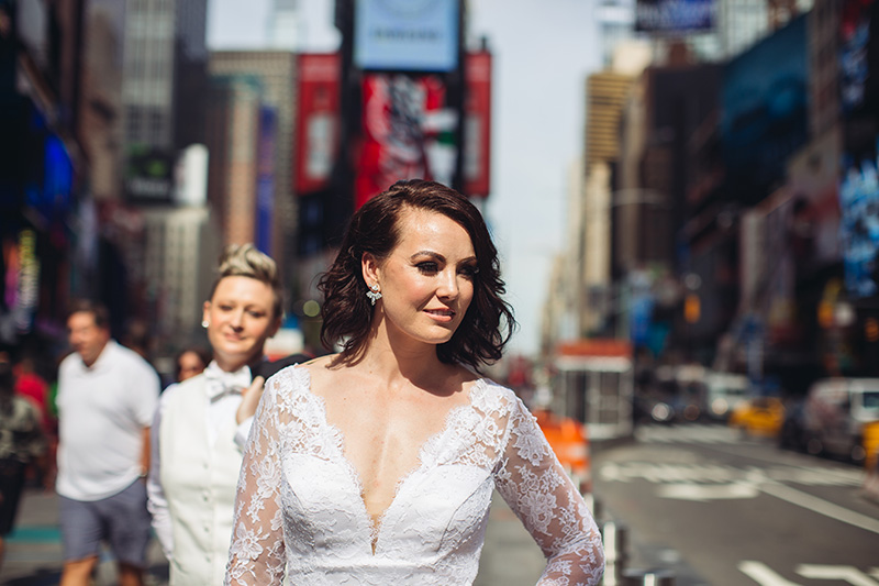 Bride on Times Square
