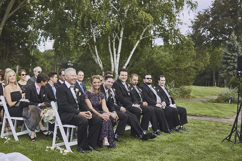 grooms family and groomsman