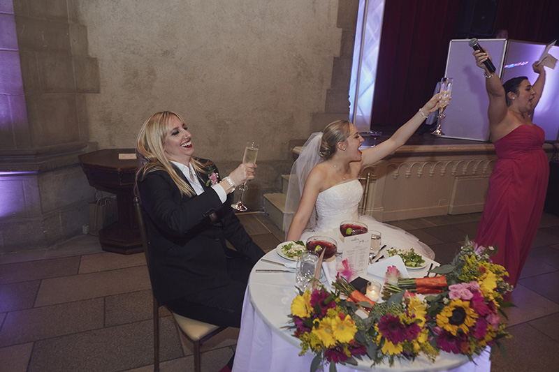 wedding toast reaction