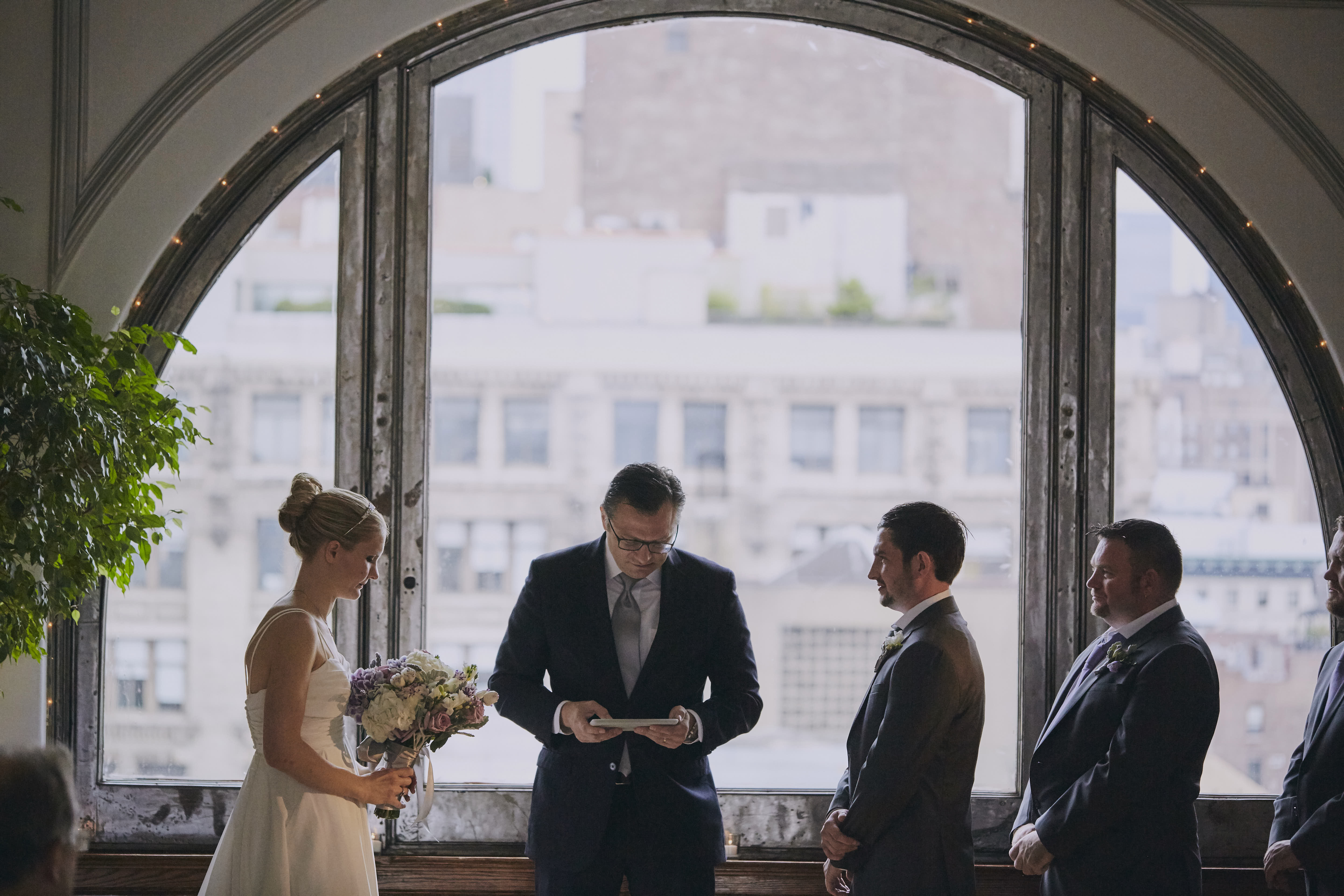 Manhattan Penthouse wedding ceremony