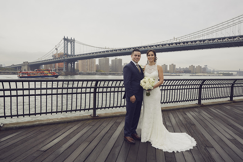 Brooklyn bridge park wedding photos