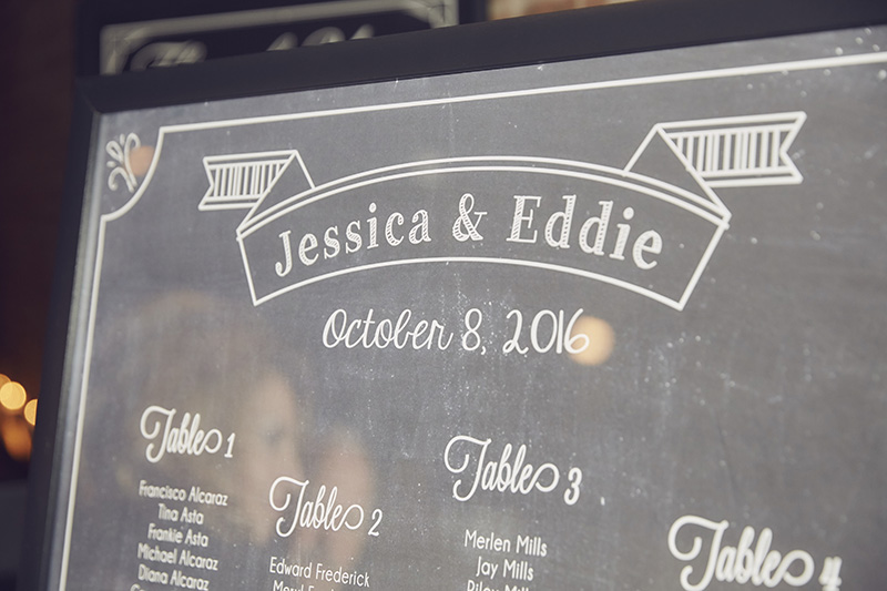 wedding menu board