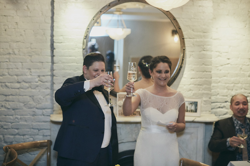 wedding couple toast