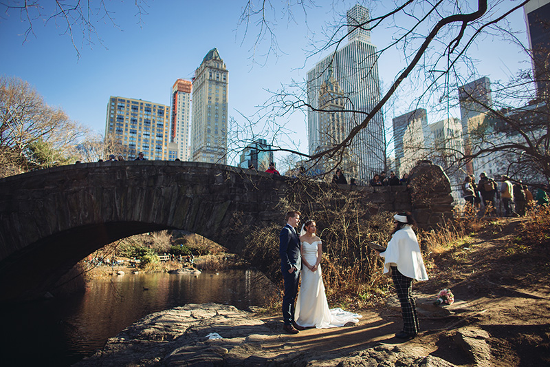 Central Park wedding ceremony
