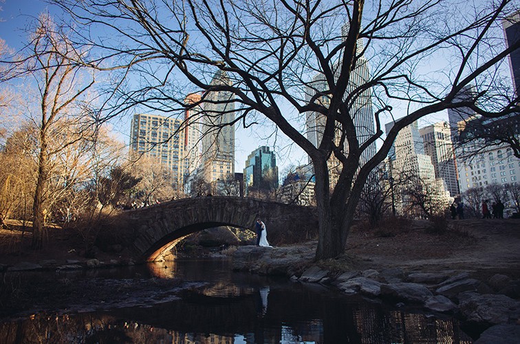 Joanna and Travis, Central park elopement
