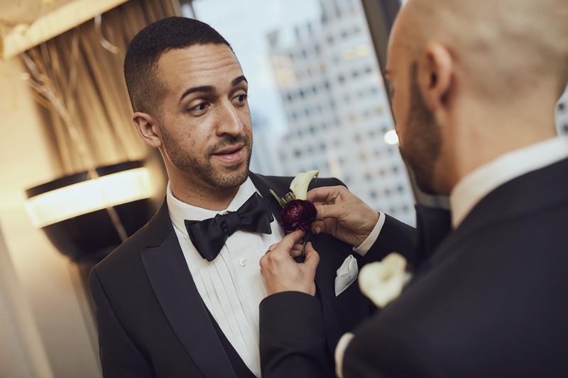 grooms getting ready