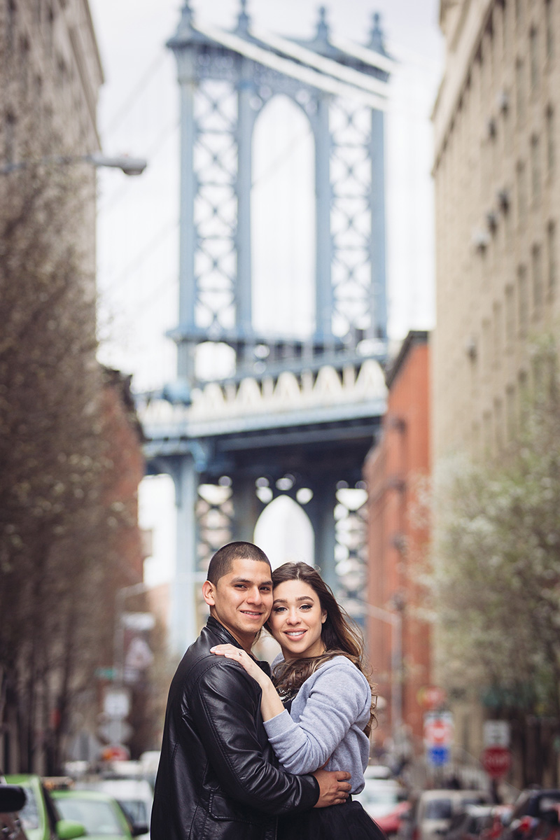 Manhattan Bridge engagement photos