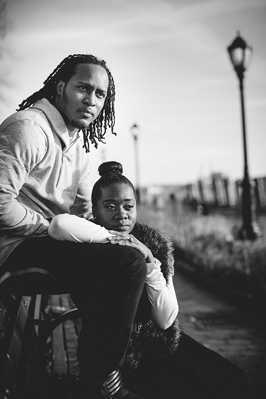 African american engagement photo session 