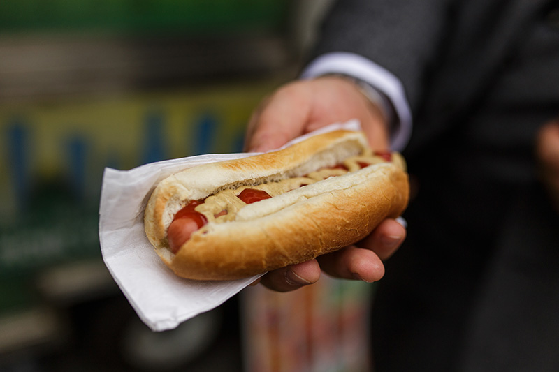 NYC hot dog