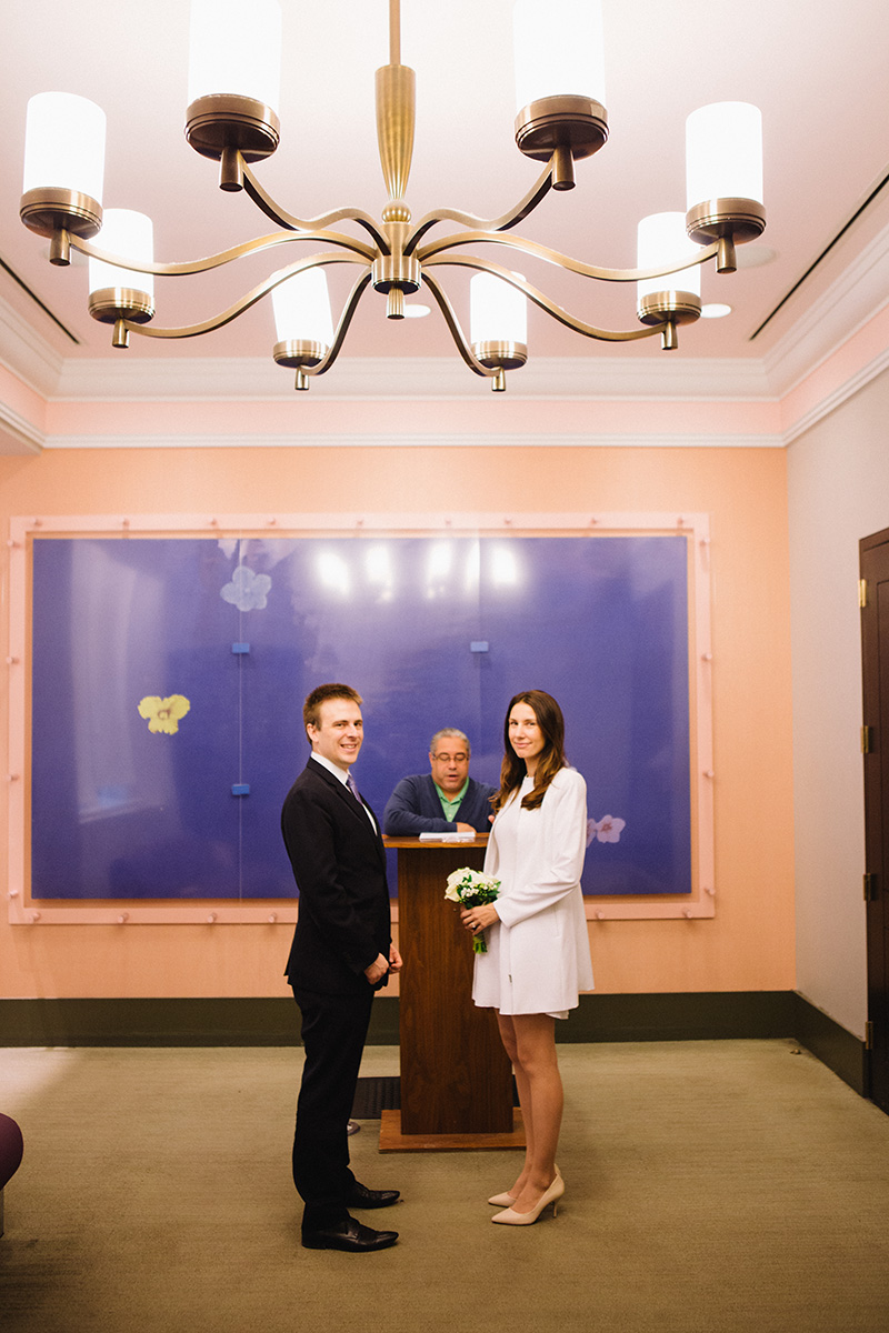 city hall elopement ceremony
