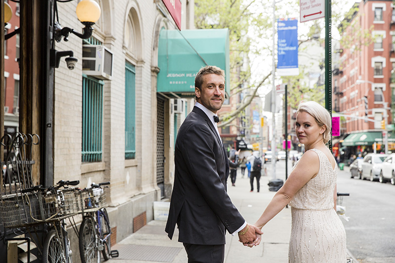 NYC streets wedding photos