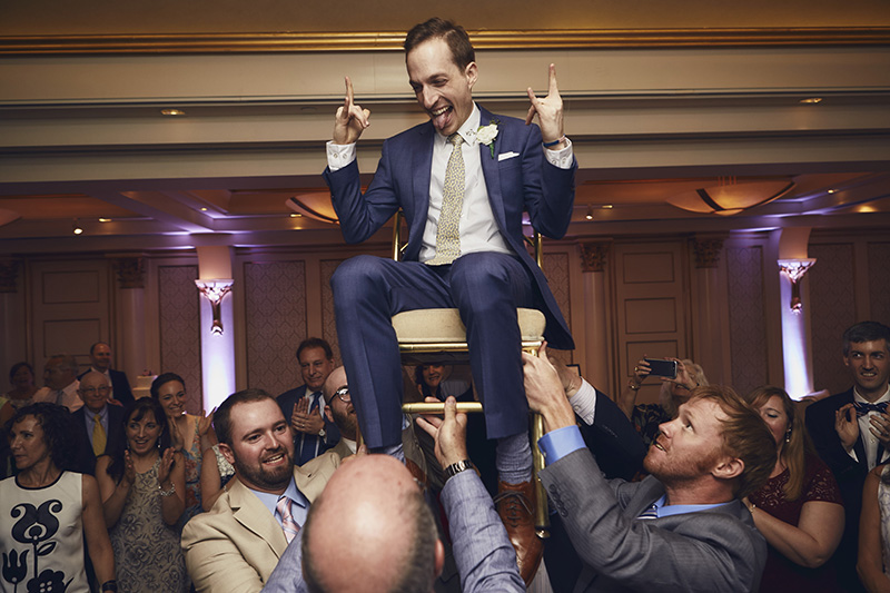 groom on a chair