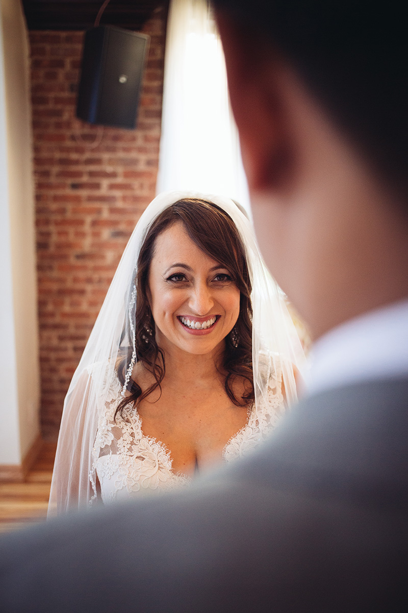 bride smiling