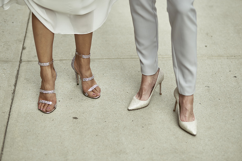 brides' shoes