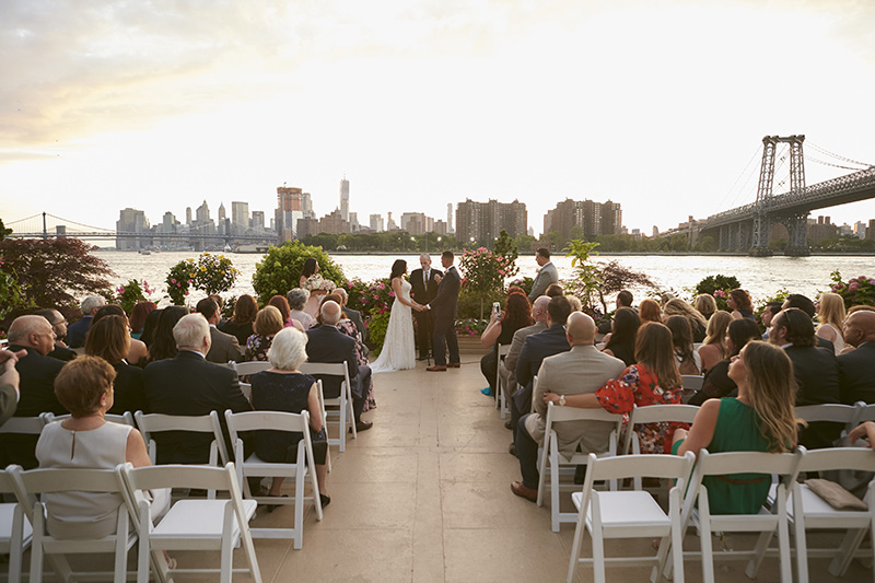 wedding by the river