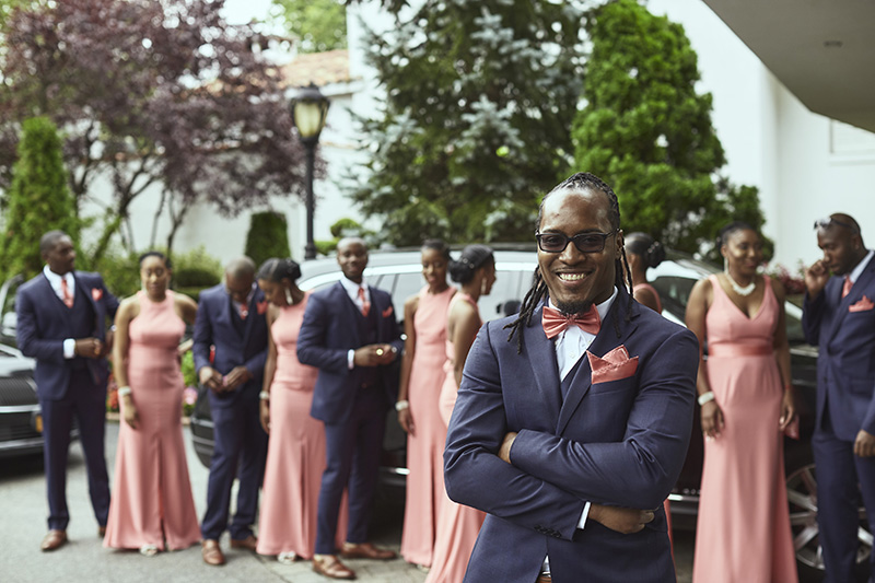 groom with bridal party