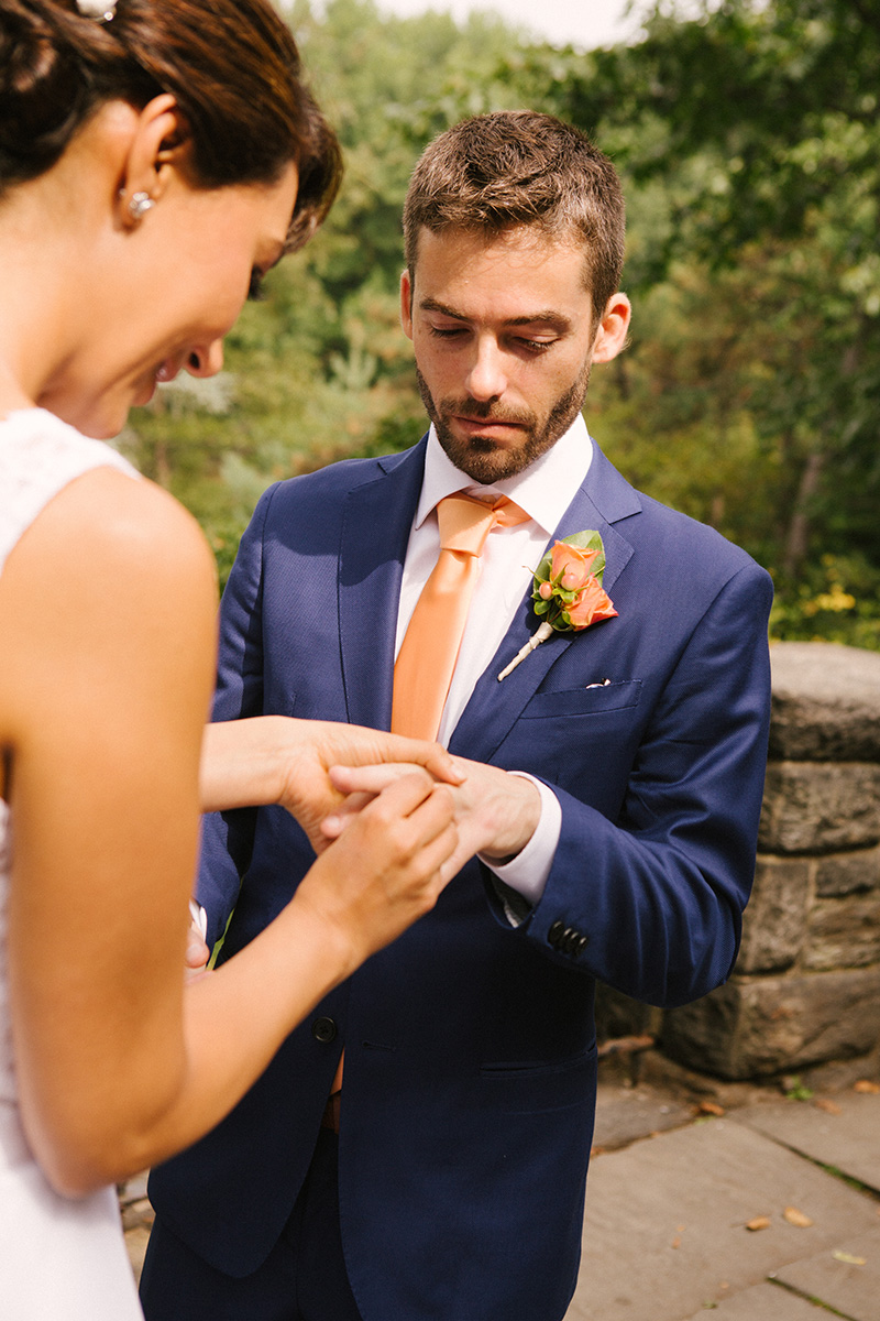 wedding ring exchange