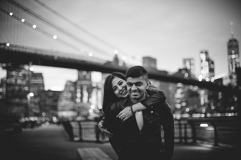Black and White engagement