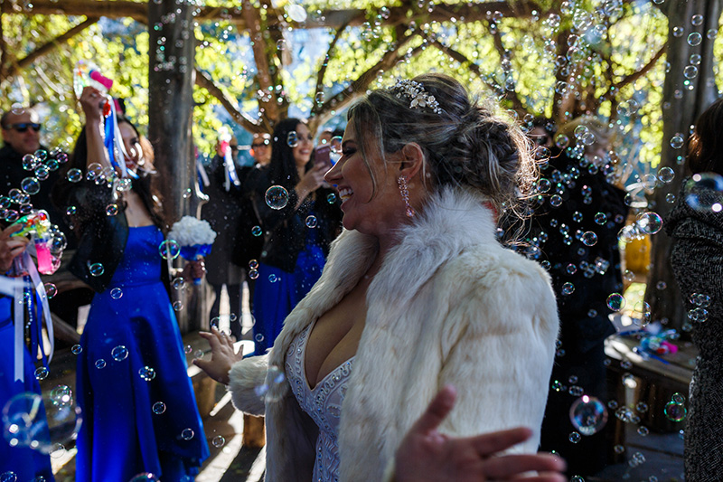 wedding ceremony bubbles