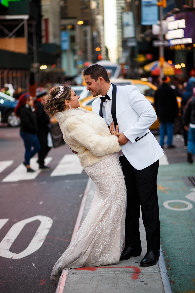 Times Square wedding