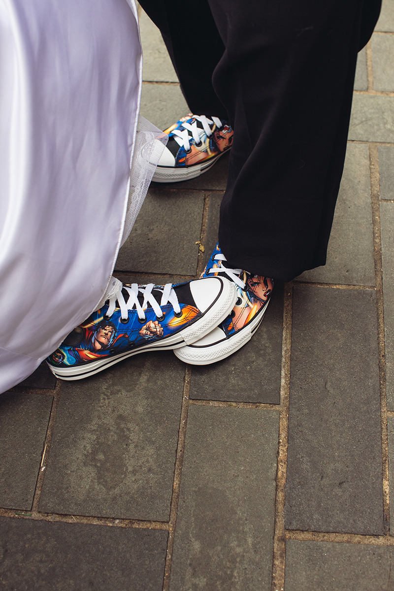 funny wedding shoes