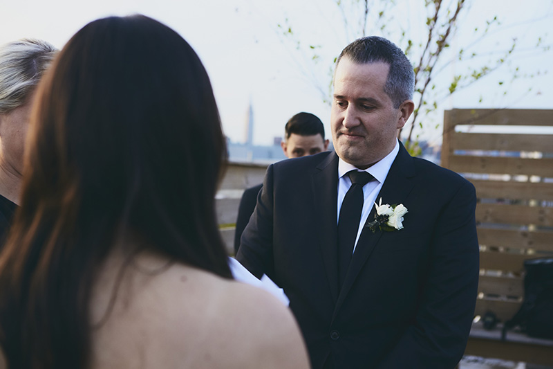 groom at ceremony