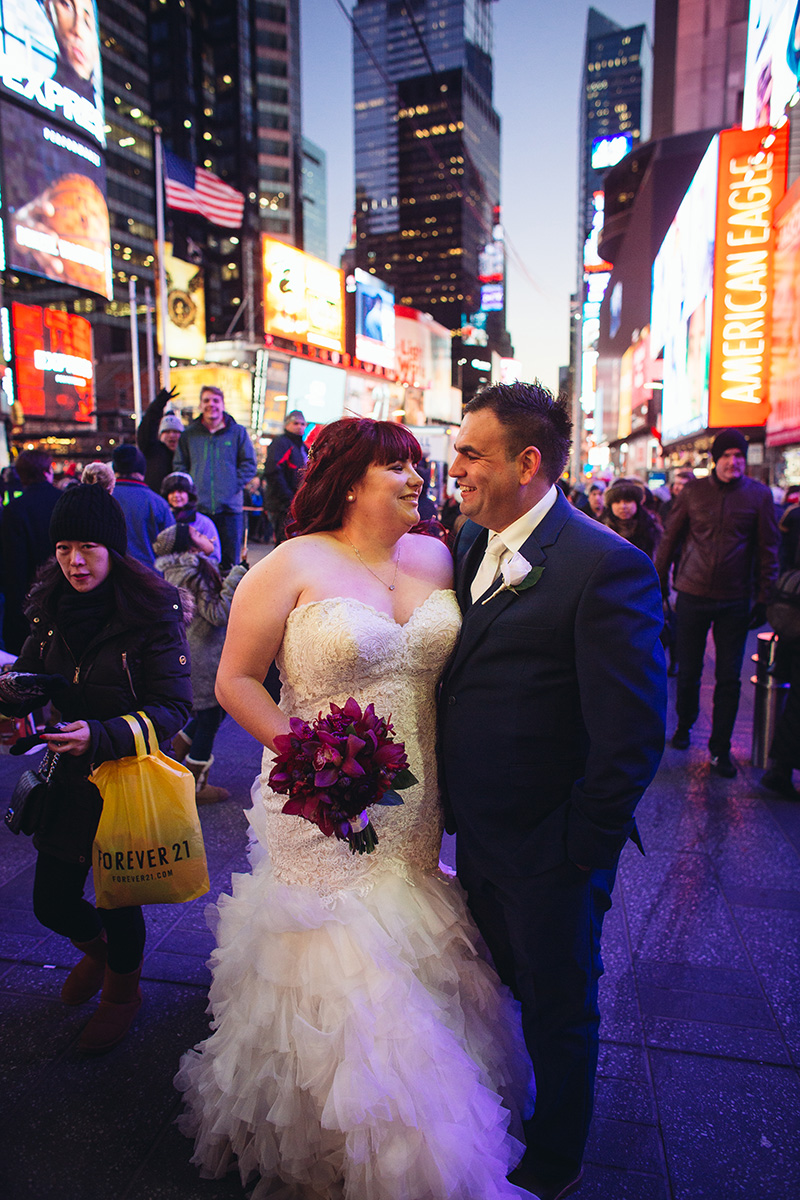 NYC Times Square elopement
