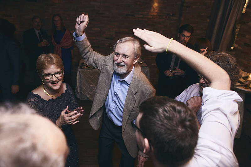 Guests dancing at the wedding party