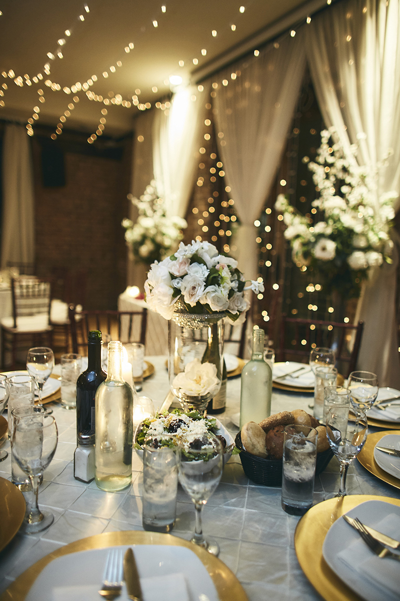 wedding table arrangement
