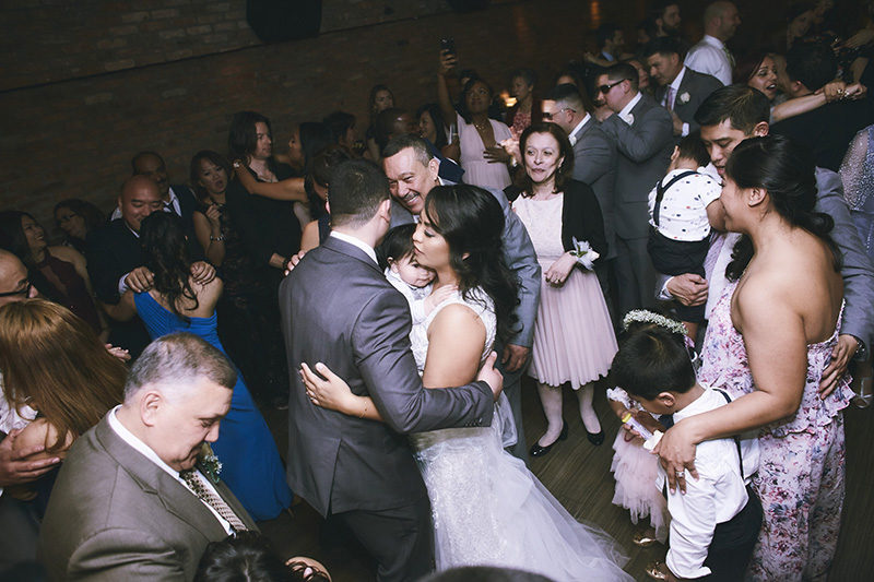 Bride and groom dancing photography