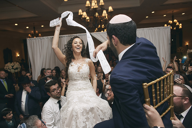Orthodox Jewish wedding chair lift