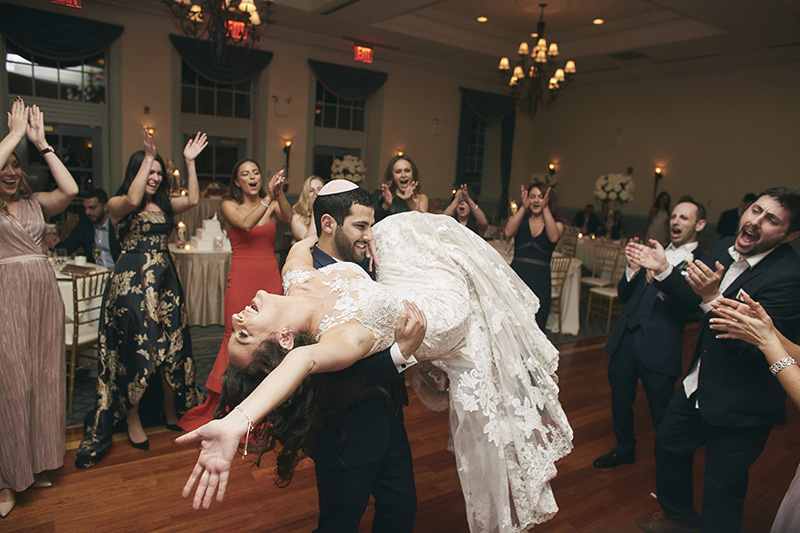 Orthodox Jewish wedding dancing